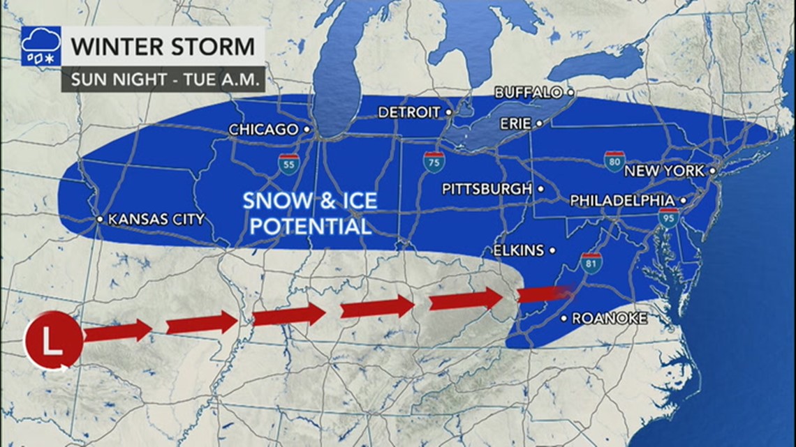 Tracking a new storm for midwest northeast newswest9