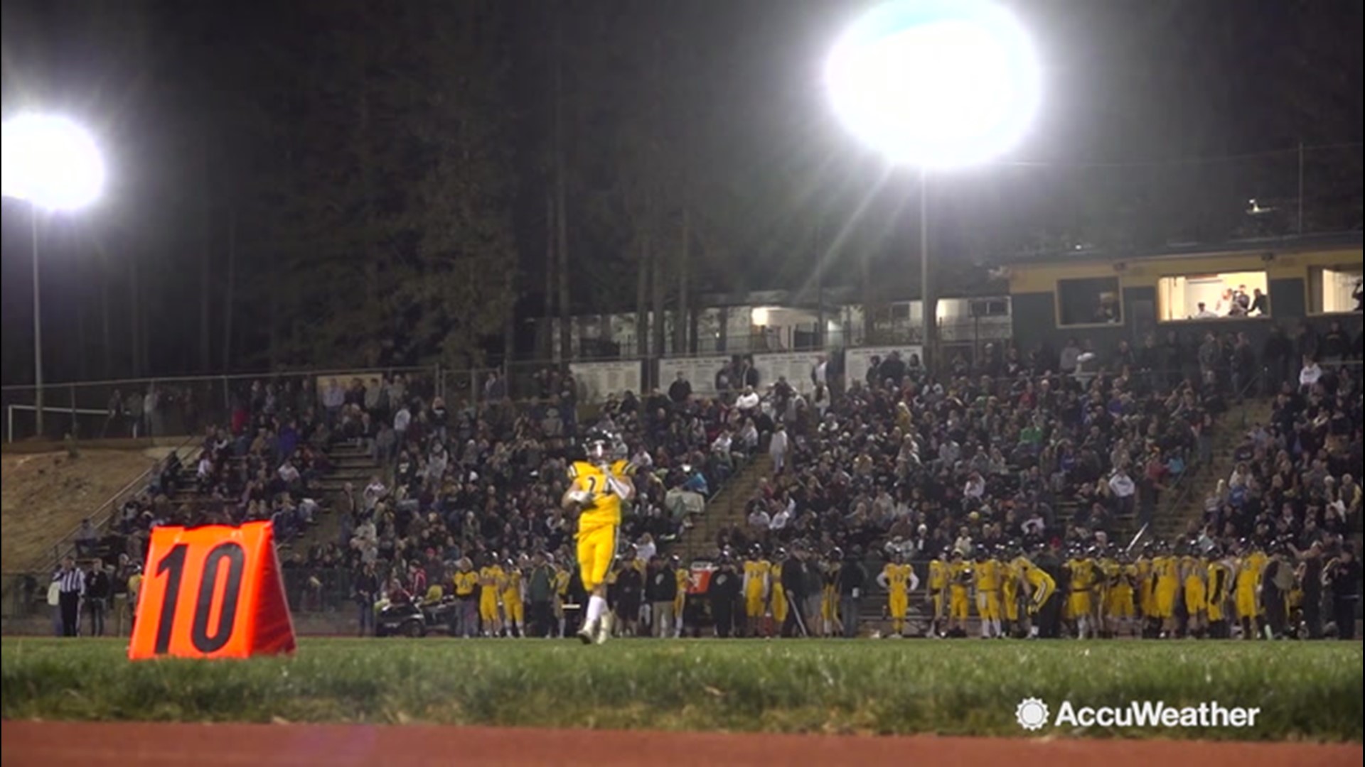 The varsity football team in Paradise is defending their undefeated season in a playoff run, just one year ago a wildfire nearly wiped the Northern California town off the map. AccuWeather's Bill Wadell watched the game with moms on both sides of the field, who are rooting for the Bobcats.
