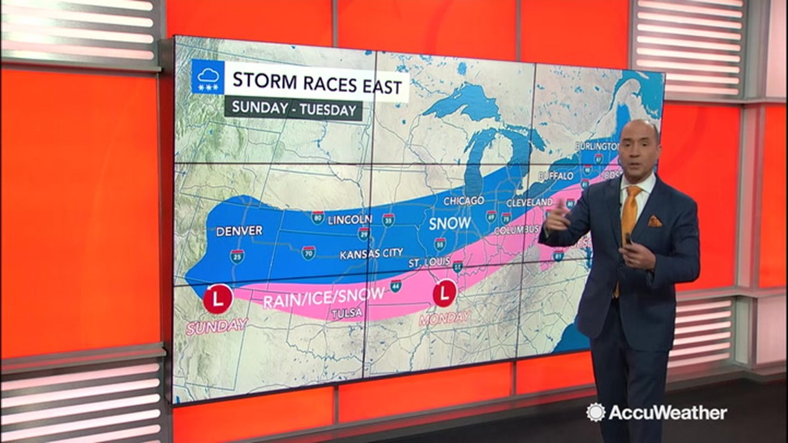 Bernie Rayno breaks down the next snowstorm that will sweep across the  nation