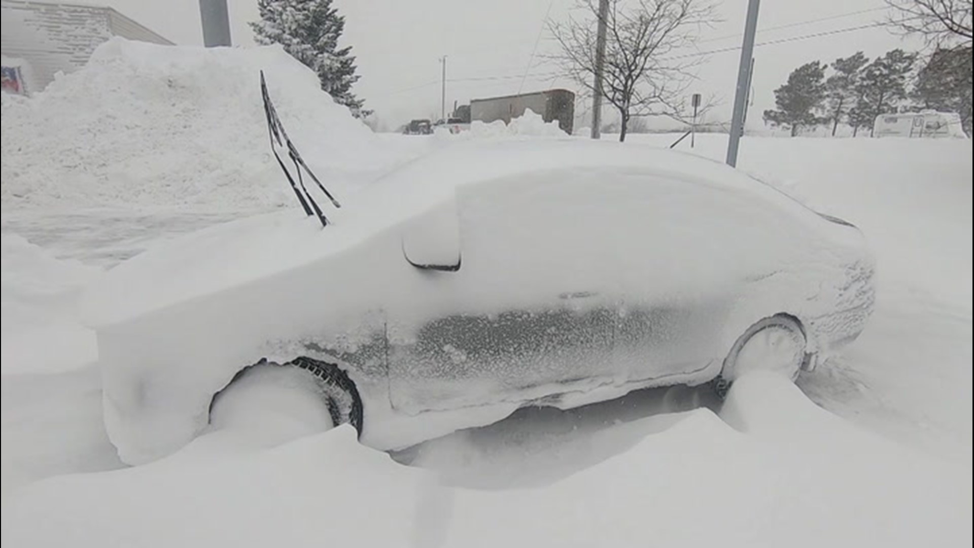 Adams Center, New York, received a strong winter welcome with large amounts of snow. AccuWeather's Dexter Henry was in the middle of it all.