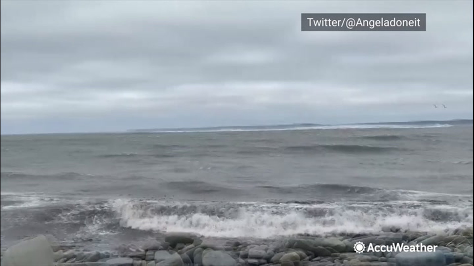 Teddy sent rough surf over to Eastern Passage, Novia Scotia, Canada, on Sept. 23.