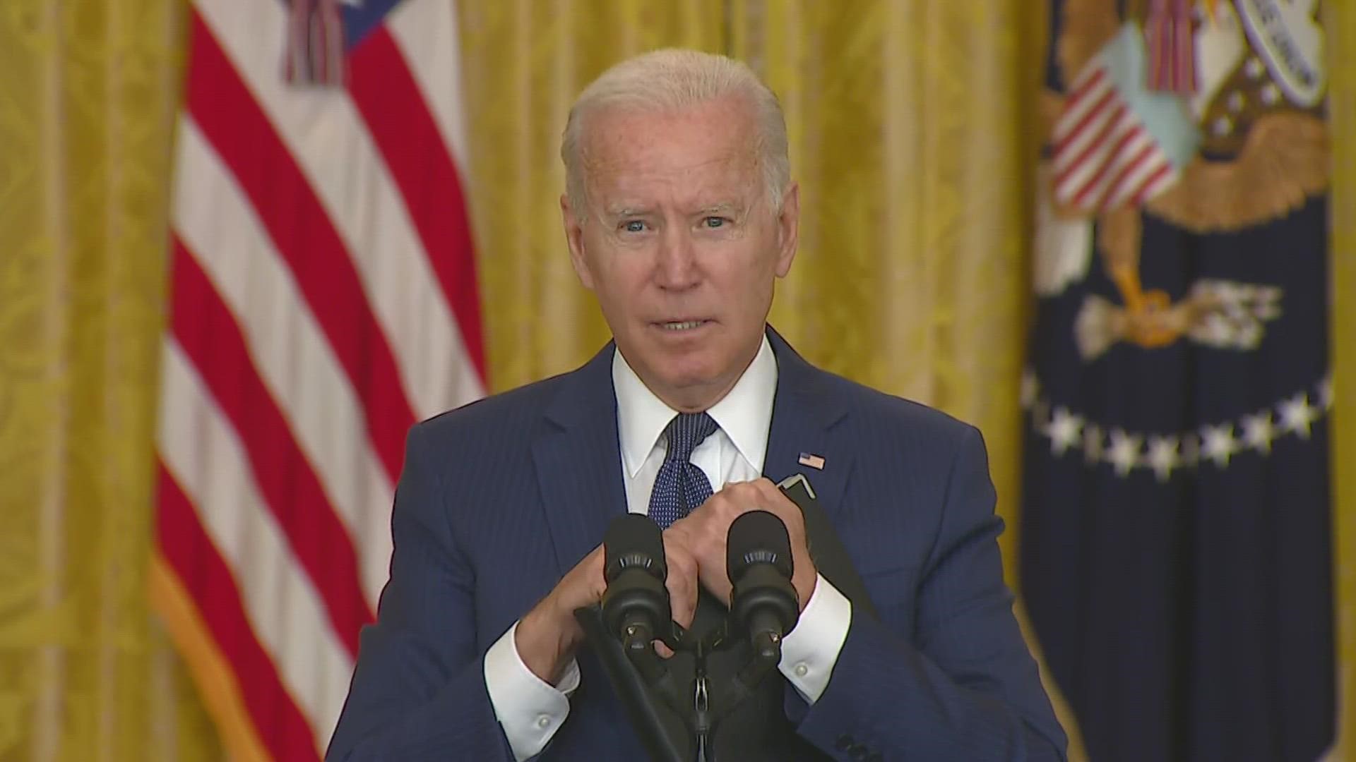 President Joe Biden said the reason no troops died from February 2020 until Thursday's attack was due to a peace deal with the Taliban.