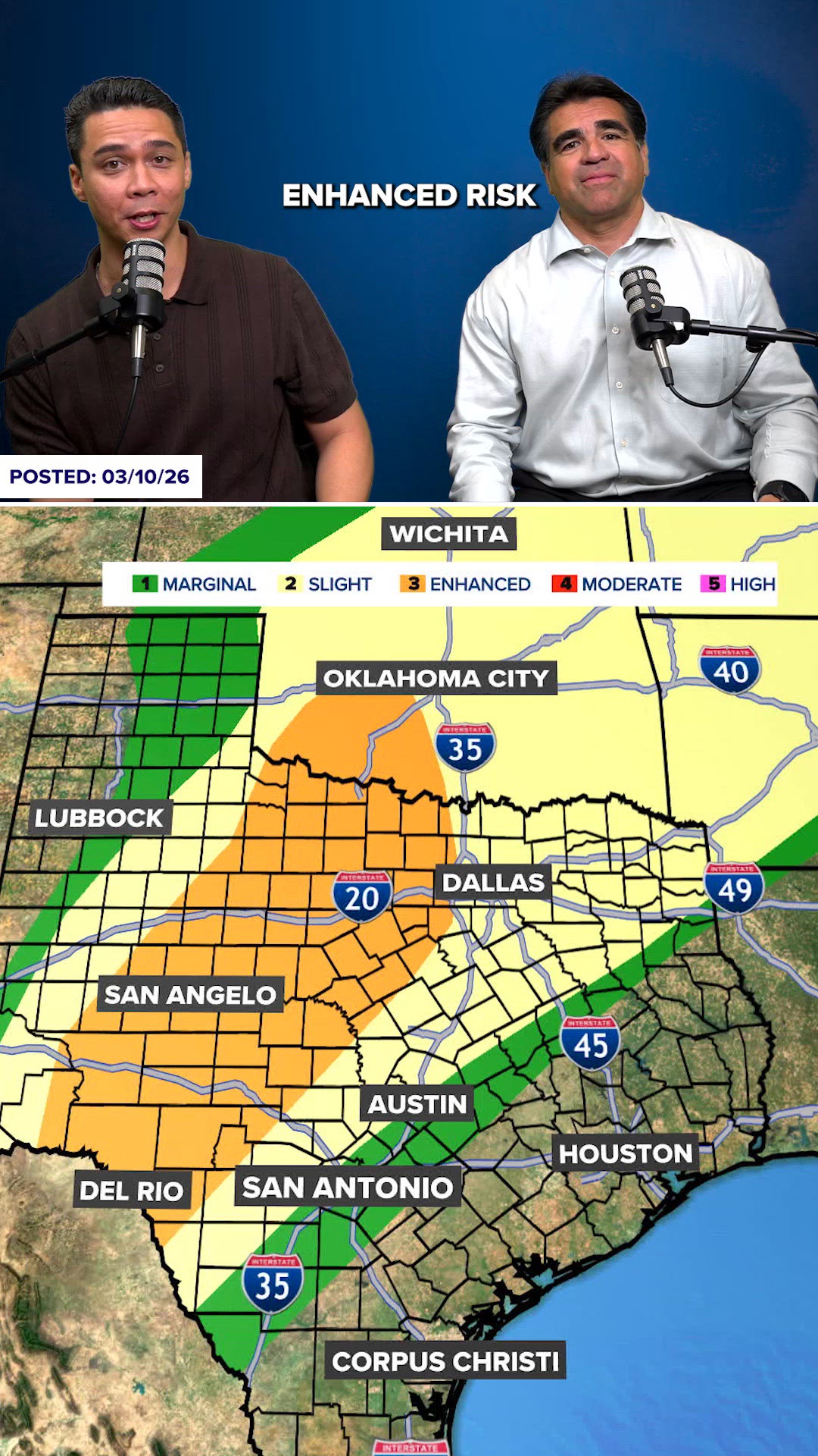 Severe storms across Texas overnight | newswest9.com