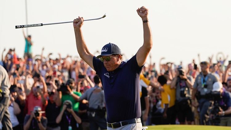 Phil Mickelson, 50, takes PGA Championship to become golf's oldest major winner