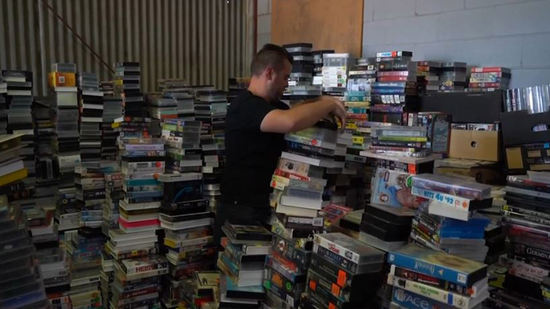 Two Australian collectors, with a passion for nostalgia, have found a lucrative market selling VHS video tapes.