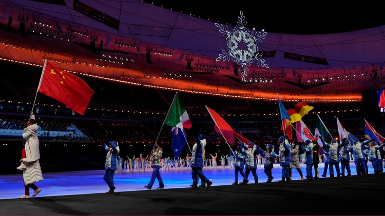 What is the marching order for the Closing Ceremony at the Winter Olympics?
