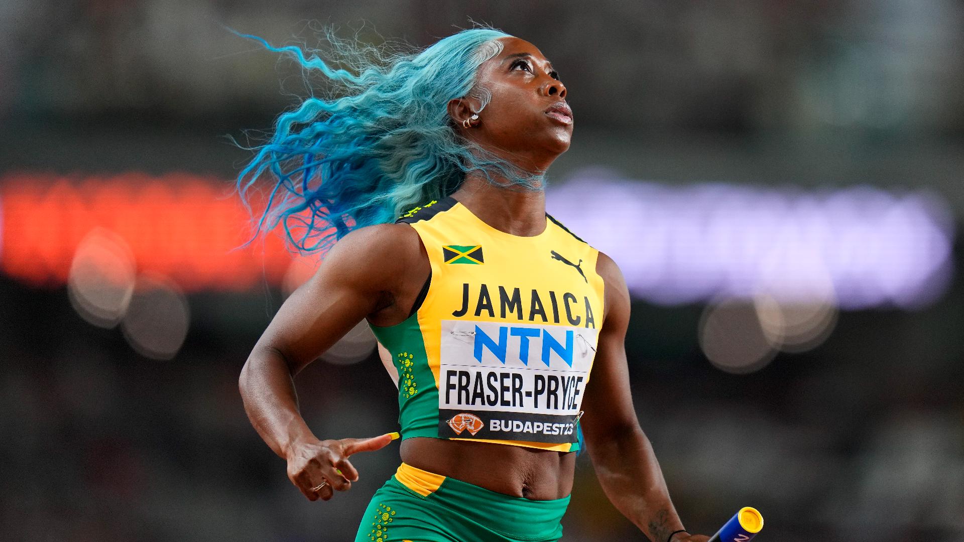 Why did ShellyAnn FraserPryce not run in the 100meter semifinal