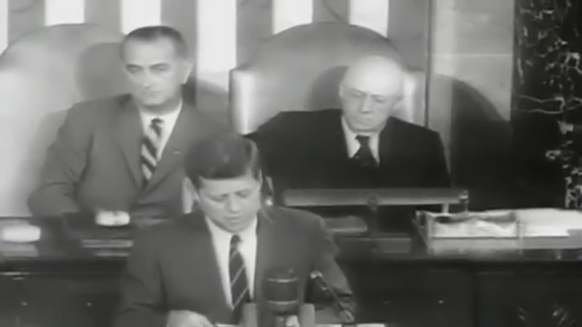 On May 25, 1961, President John F. Kennedy called on Congress to provide funding to land a man on the moon by the end of the decade.