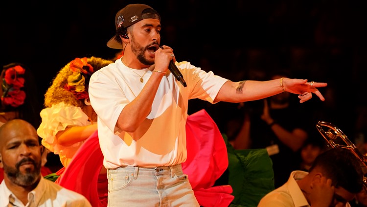 Bad Bunny kicks off Grammys with high-energy performance