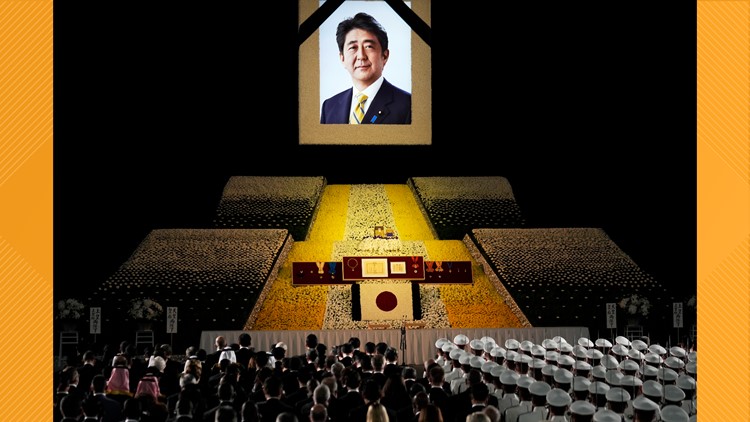 Japan's former leader Shinzo Abe honored at divisive state funeral