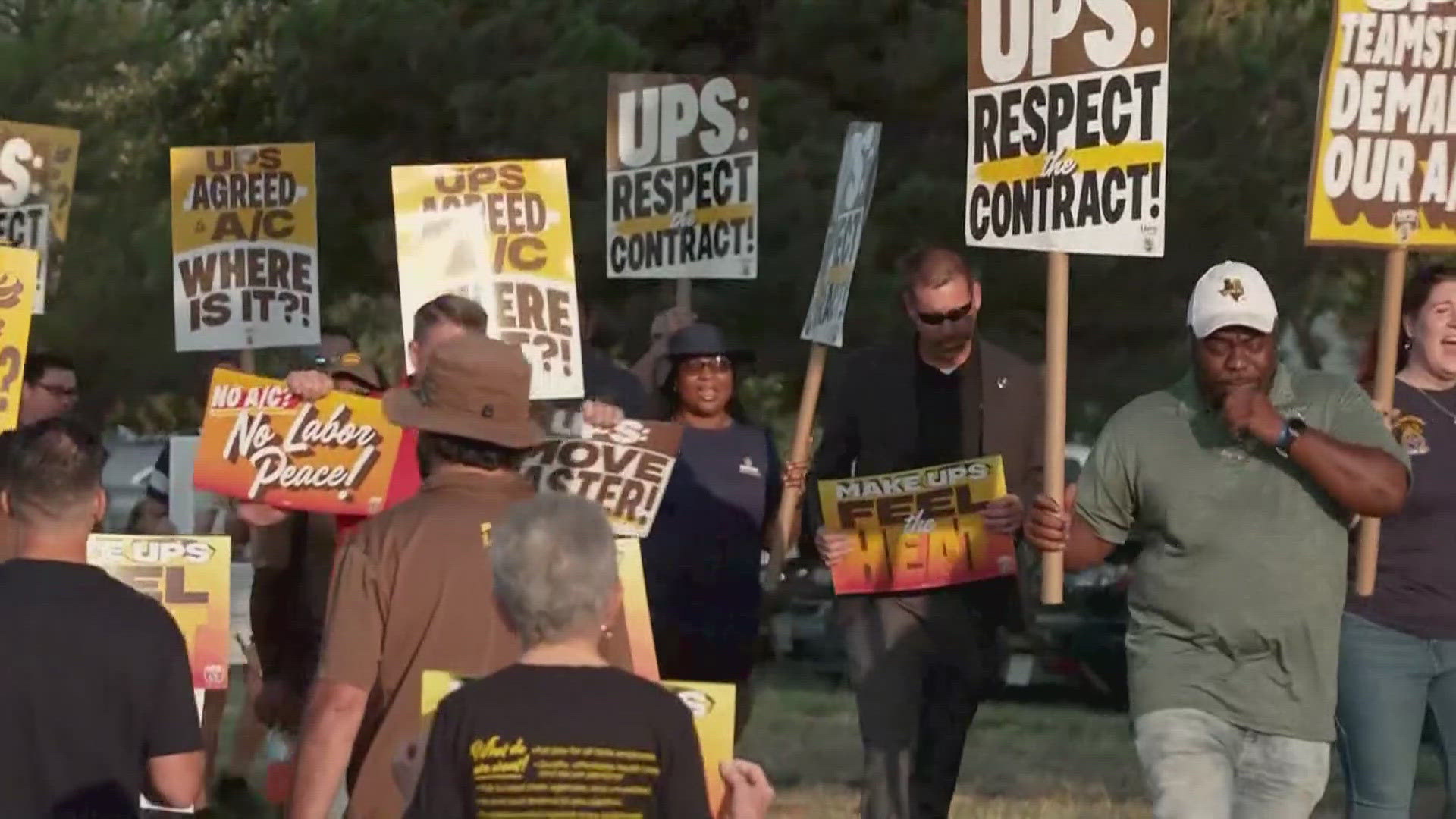 The protests have been all across Texas after heat-related concerns from employees.