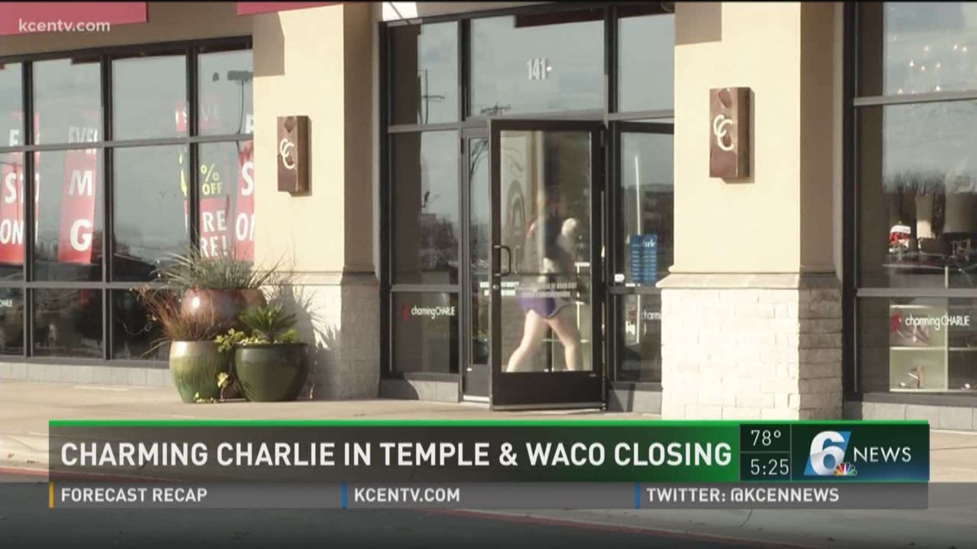 Fashion accessory store Charming Charlie is joining the list of retailers shutting down some of its stores, including the Waco and Temple locations.