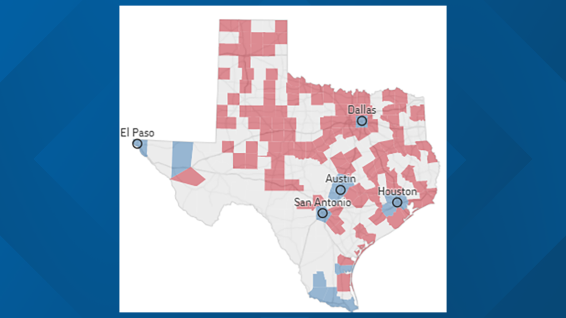 Texas election results by county | newswest9.com