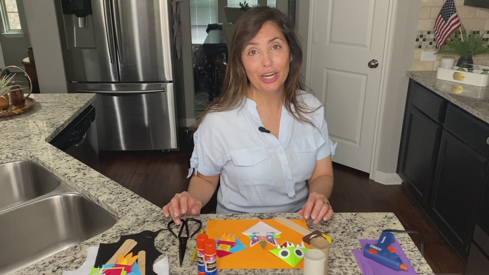With kids stuck at home due to the coronavirus, the 2019 Fort Hood Military Spouse of the year showed us three, quick crafts to keep them entertained.