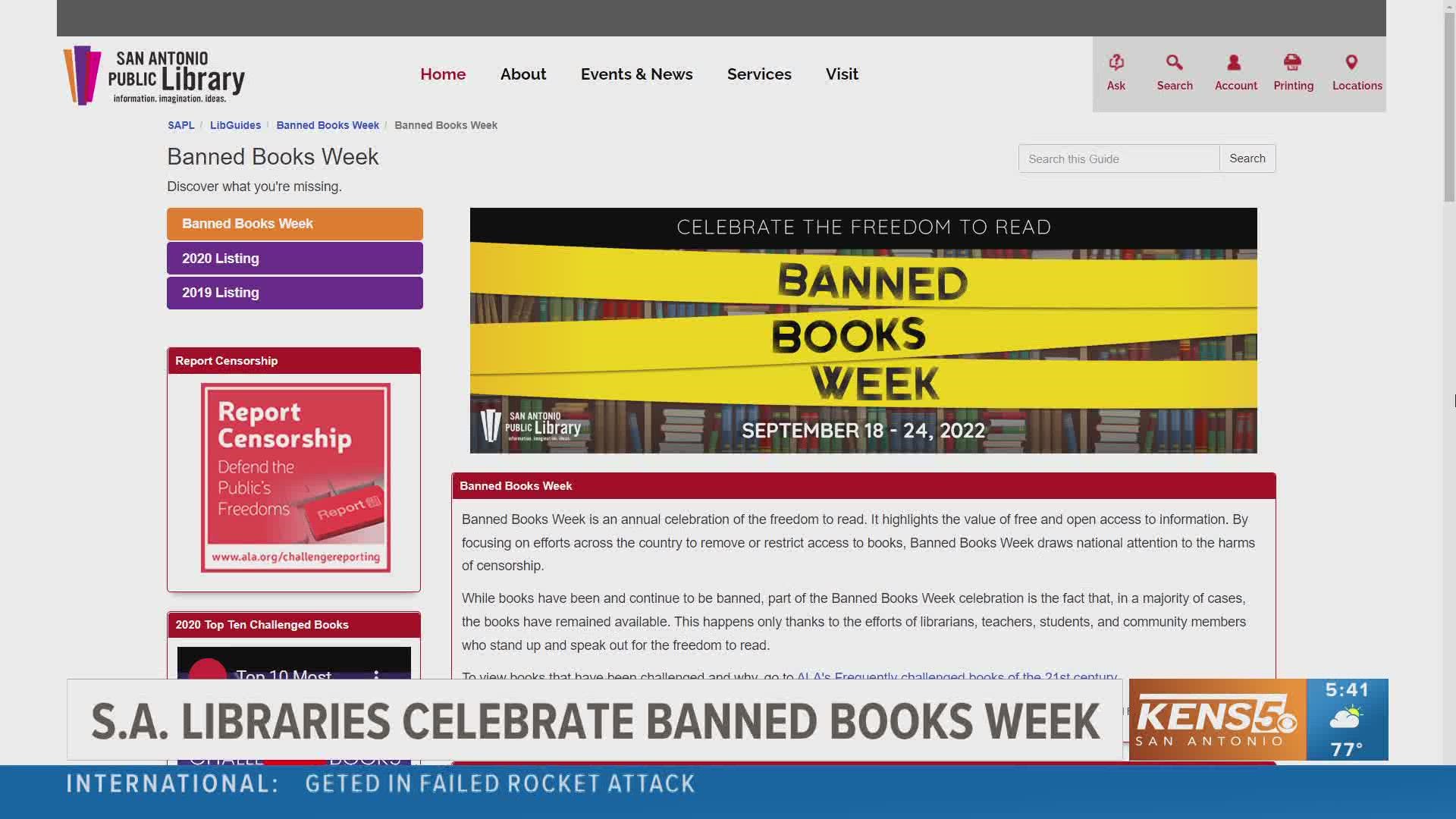 By focusing on efforts across the country to remove or restrict access to books, Banned Books Week draws national attention to the harms of censorship.