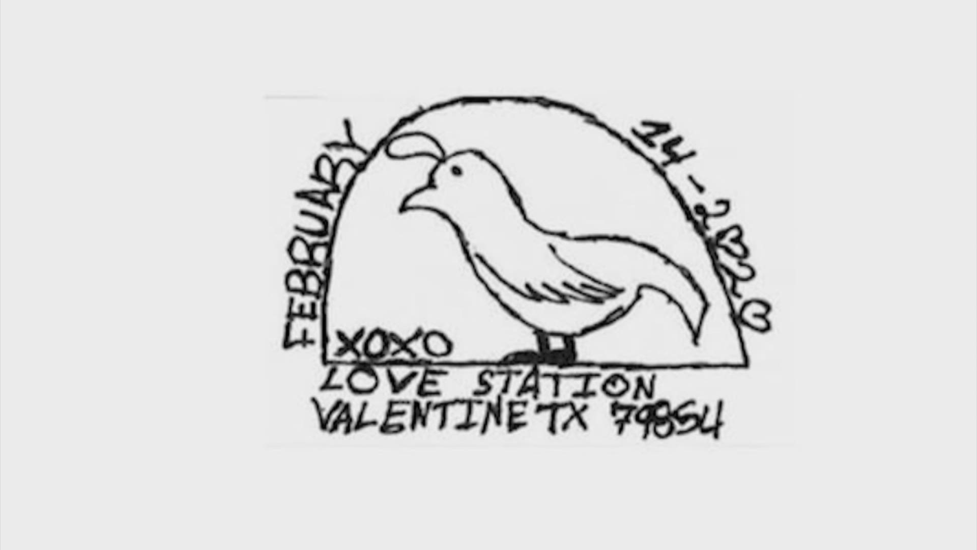 This custom postmark is a way to show your adoration this Valentine's Day.