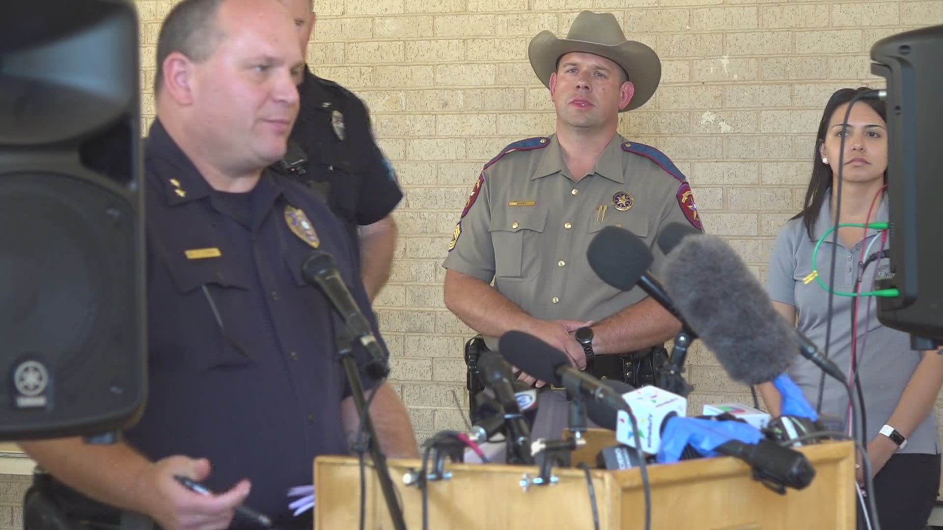 During a news conference Monday afternoon, law enforcement officials said that the Midland-Odessa shooter had called an FBI tipline with a rambling message.  They also said he didn't pass a background check for the weapon.