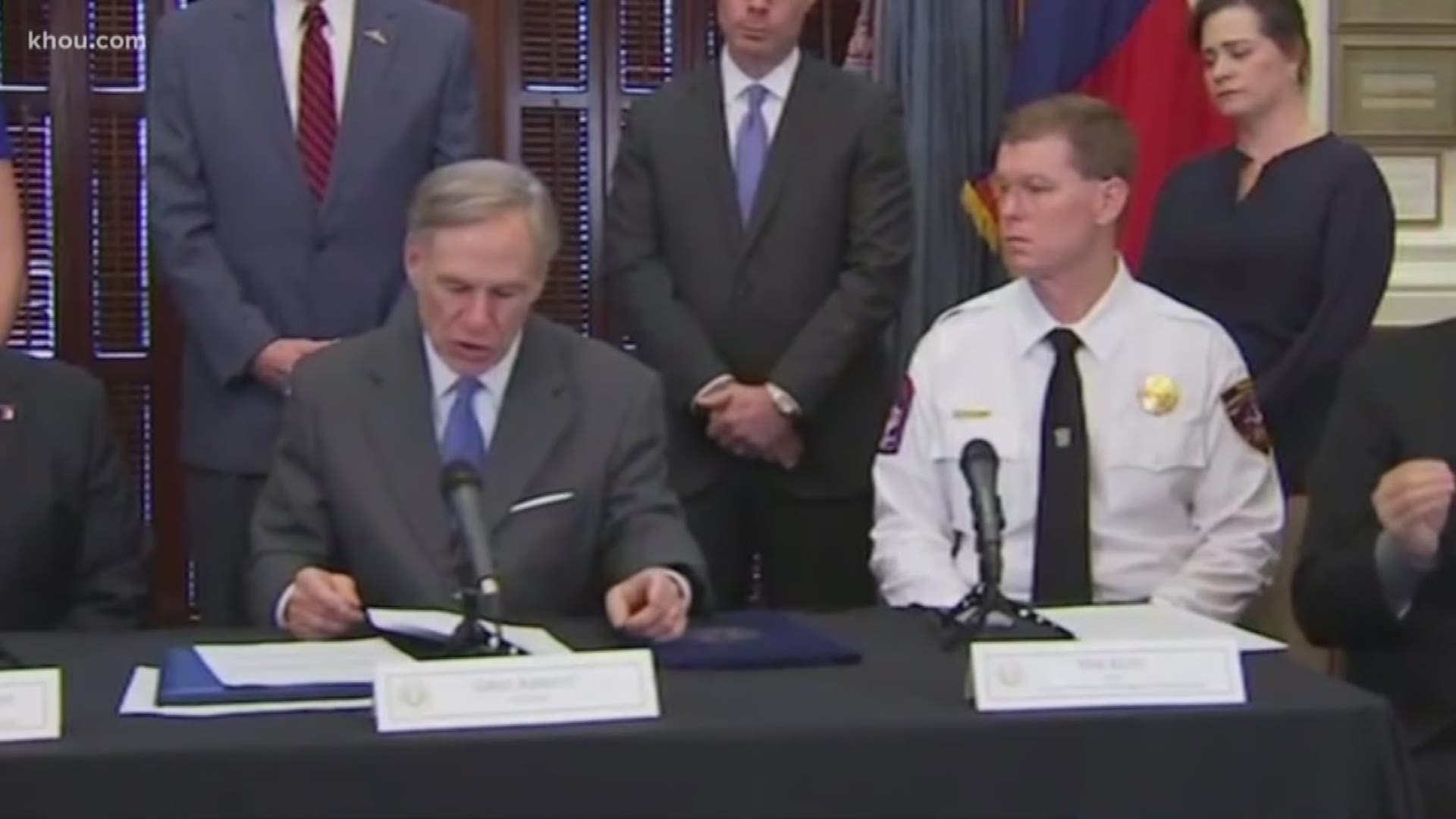 Texas Gov. Greg Abbott is asking the residents to practice social distancing and do whatever else they can to help prevent the spread of COVID-19.