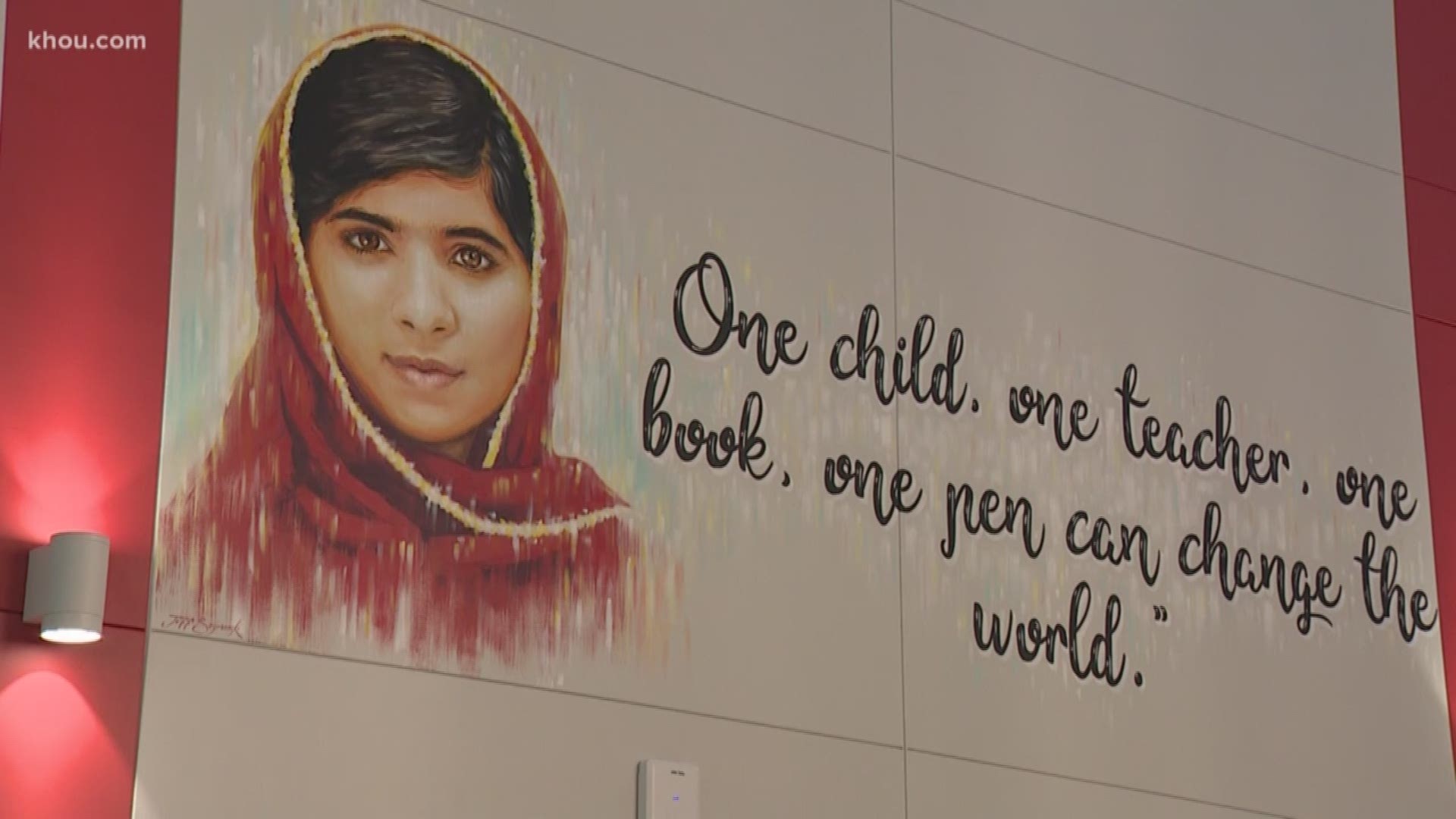The youngest Nobel Prize winner is the namesake of a brand new school in Fort Bend County. 
Malala Yousafzai Elementary opened its doors Tuesday morning.