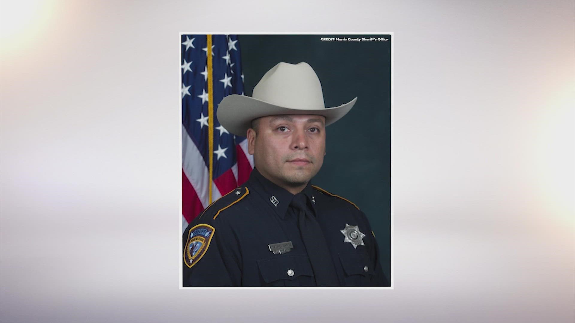 Deputy Darren Almendarez was shot and killed when he confronted three suspects who were attempting to steal his catalytic converter.