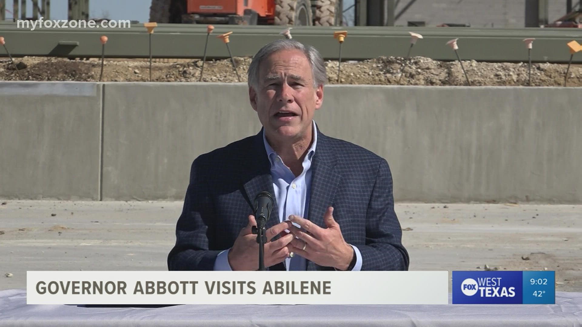 As development of the Great Lakes Cheese Facility continues, Gov. Abbott expressed his excitement for more economic development in Abilene.