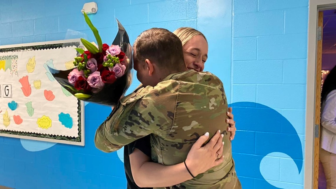 South Texas soldier surprises loved one after long deployment