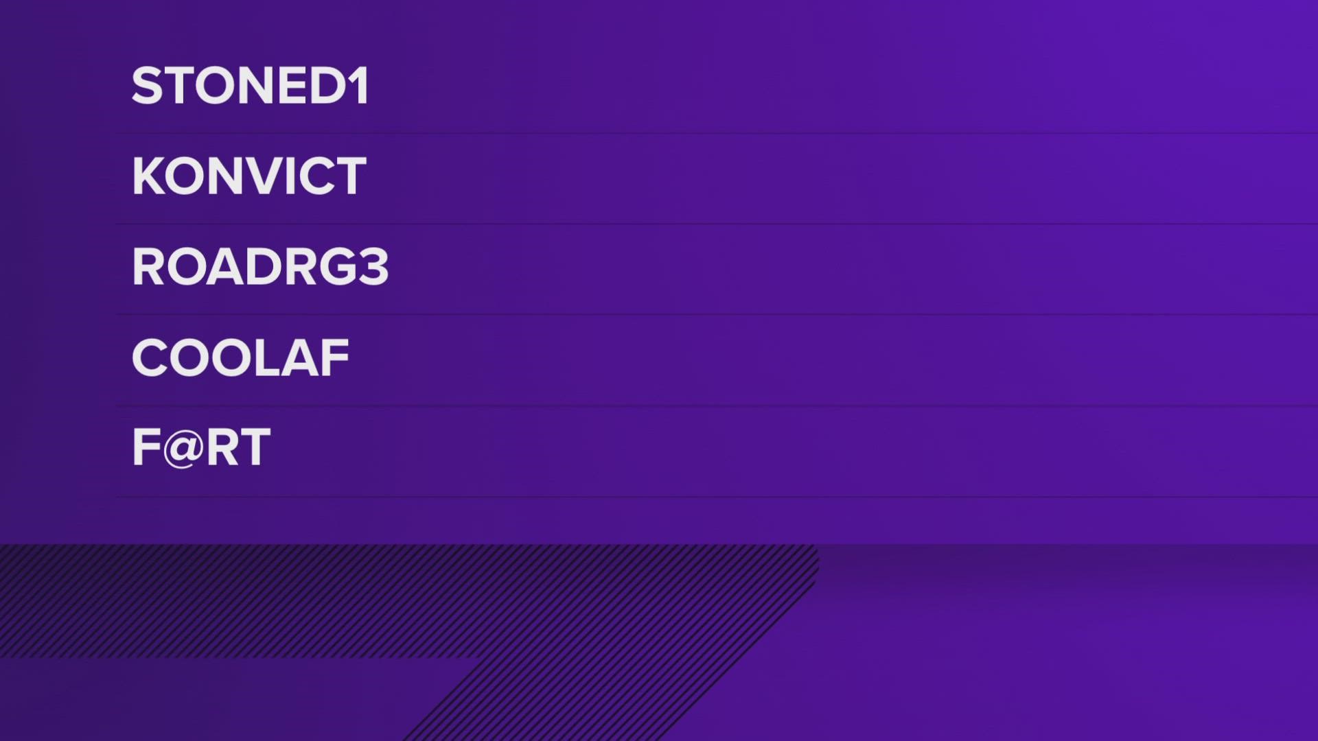 Check out this list of personalized Texas license plates denied in 2022