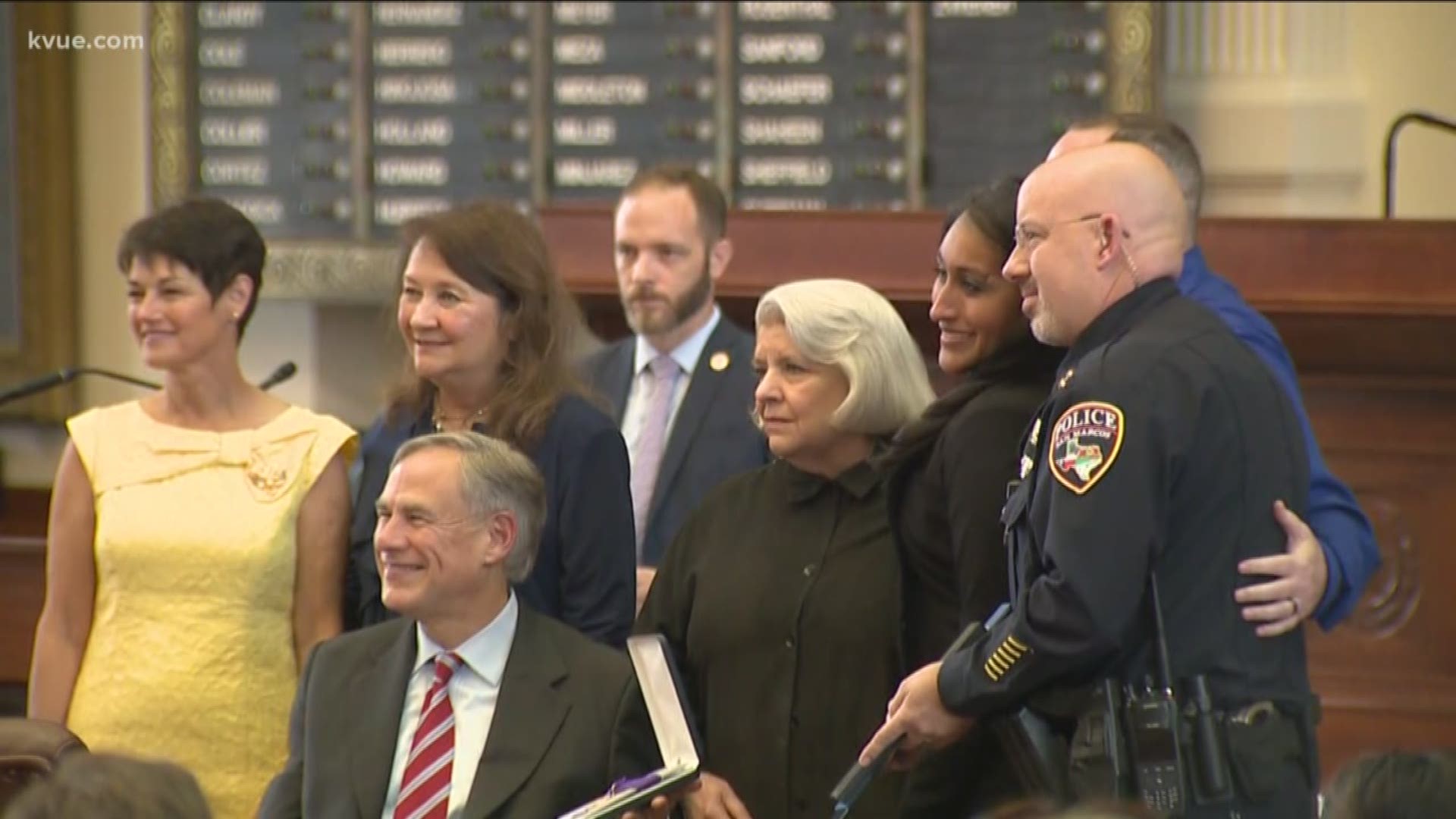 Fifty police officers, firefighters and other first responders were recognized for their sacrifice in the line of duty.