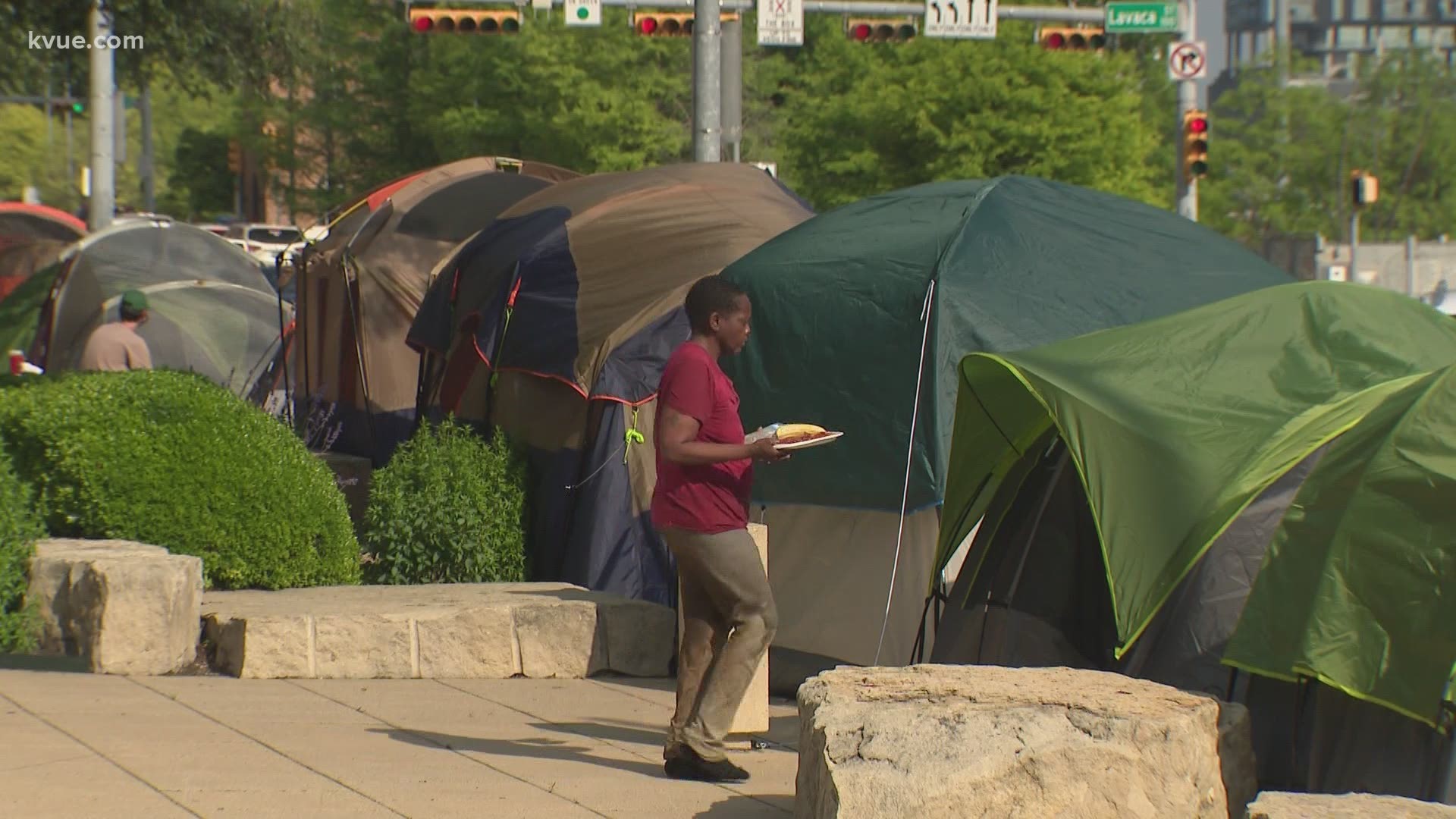 Austin voters approved Proposition B, which aims to reinstate the City's camping ban. KVUE's Mari Salazar spoke to some of the city's homeless population.