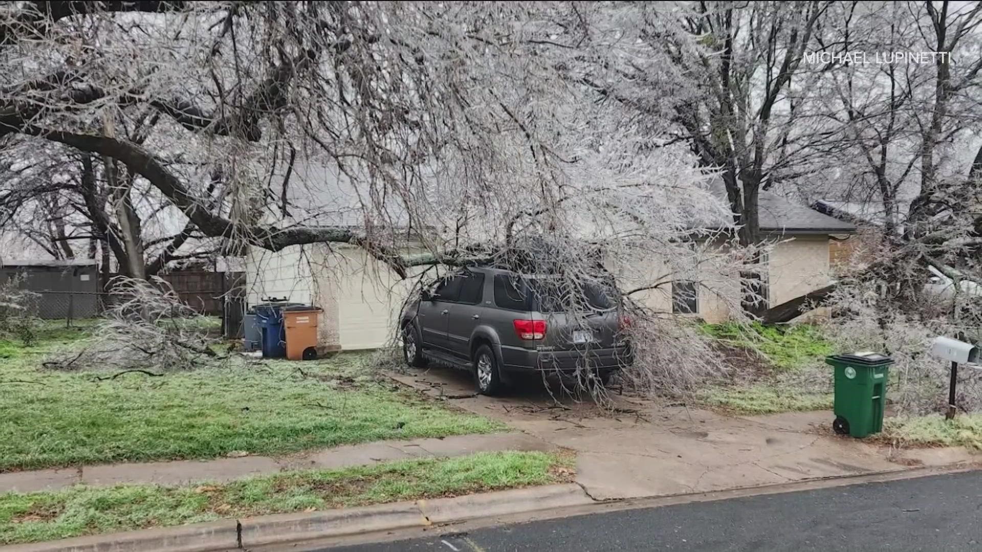 So many Central Texans are dealing with damage to their cars and homes as a result of this ice event.