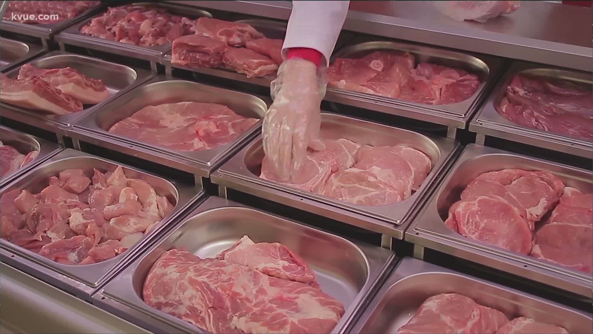 H-E-B is scaling back some limits on how much meat you can buy at the grocery store.