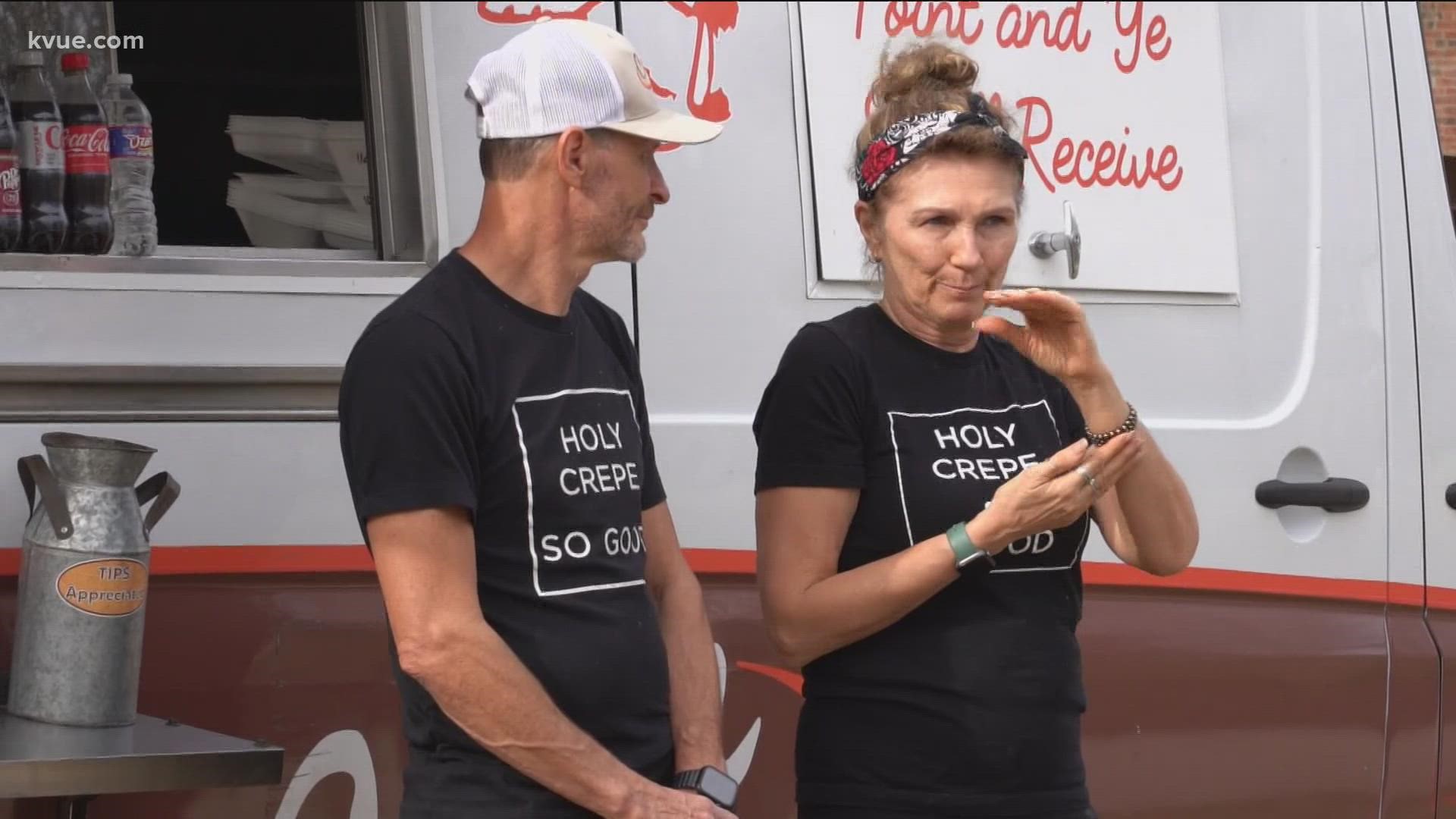 Ukrainian and Russian natives operate food truck in Central Texas to show how cuisine can bring people closer.