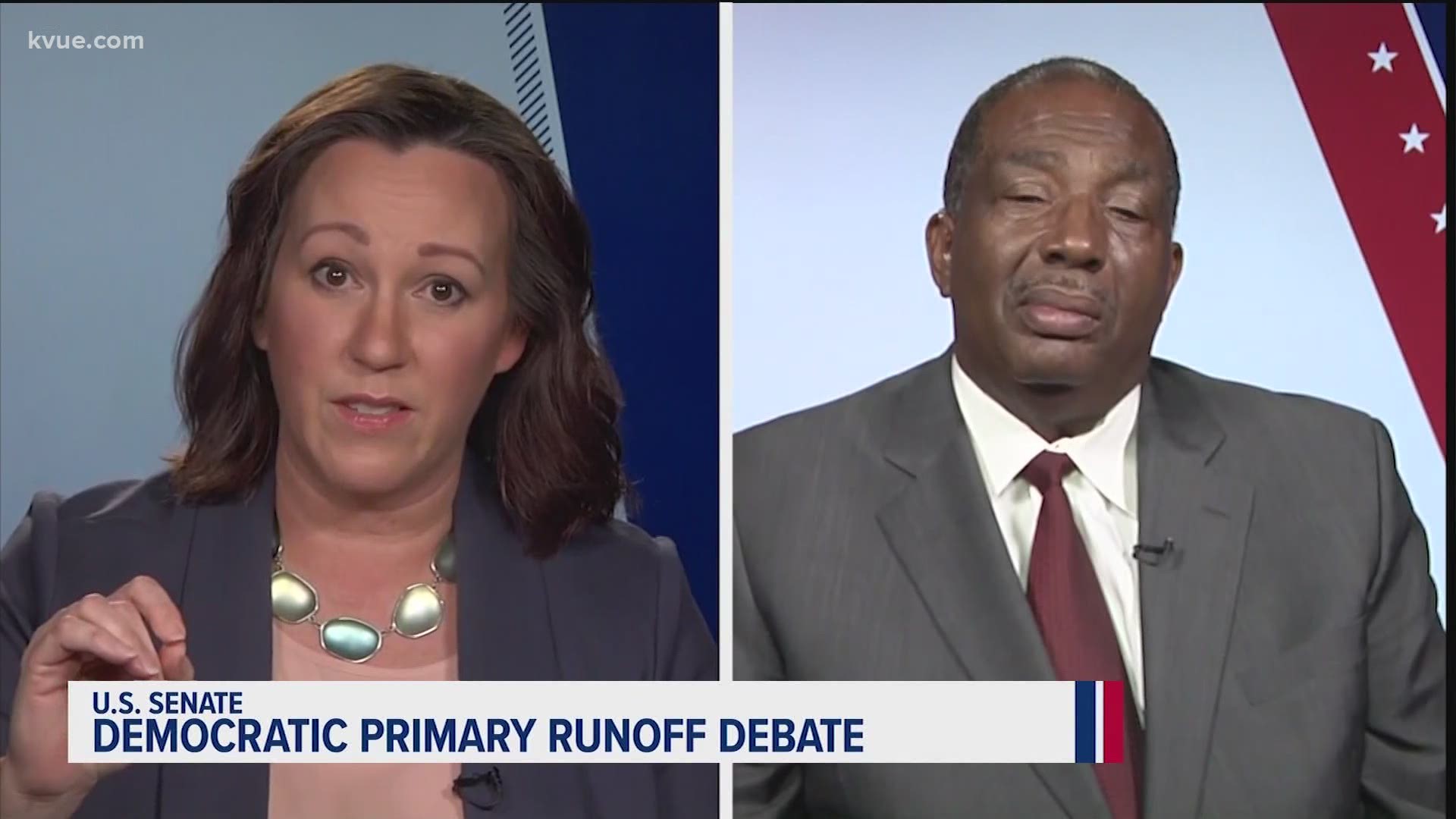 KVUE Democratic Primary Runoff Debate tensions | newswest9.com