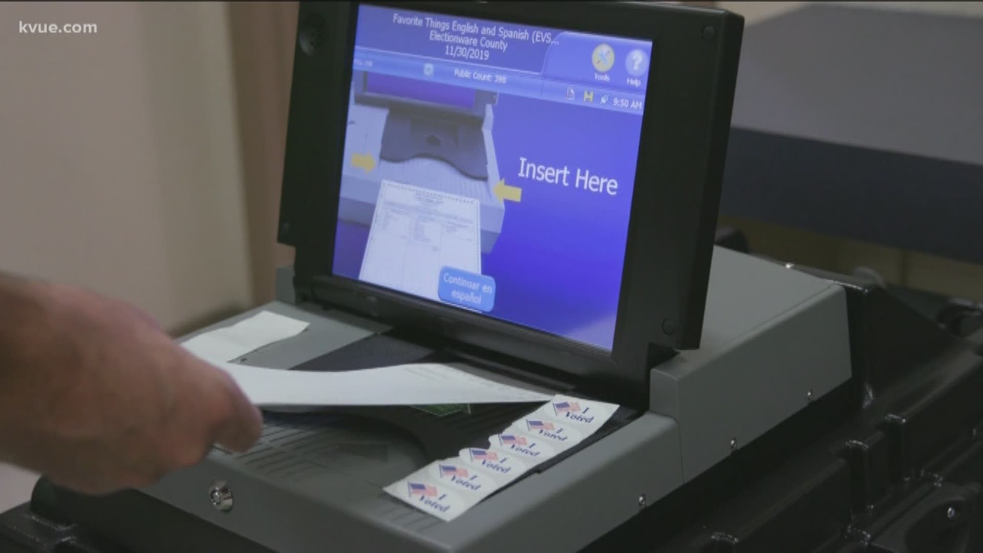 The county is using new machines that cast votes electronically but also leave a paper trail for verification.