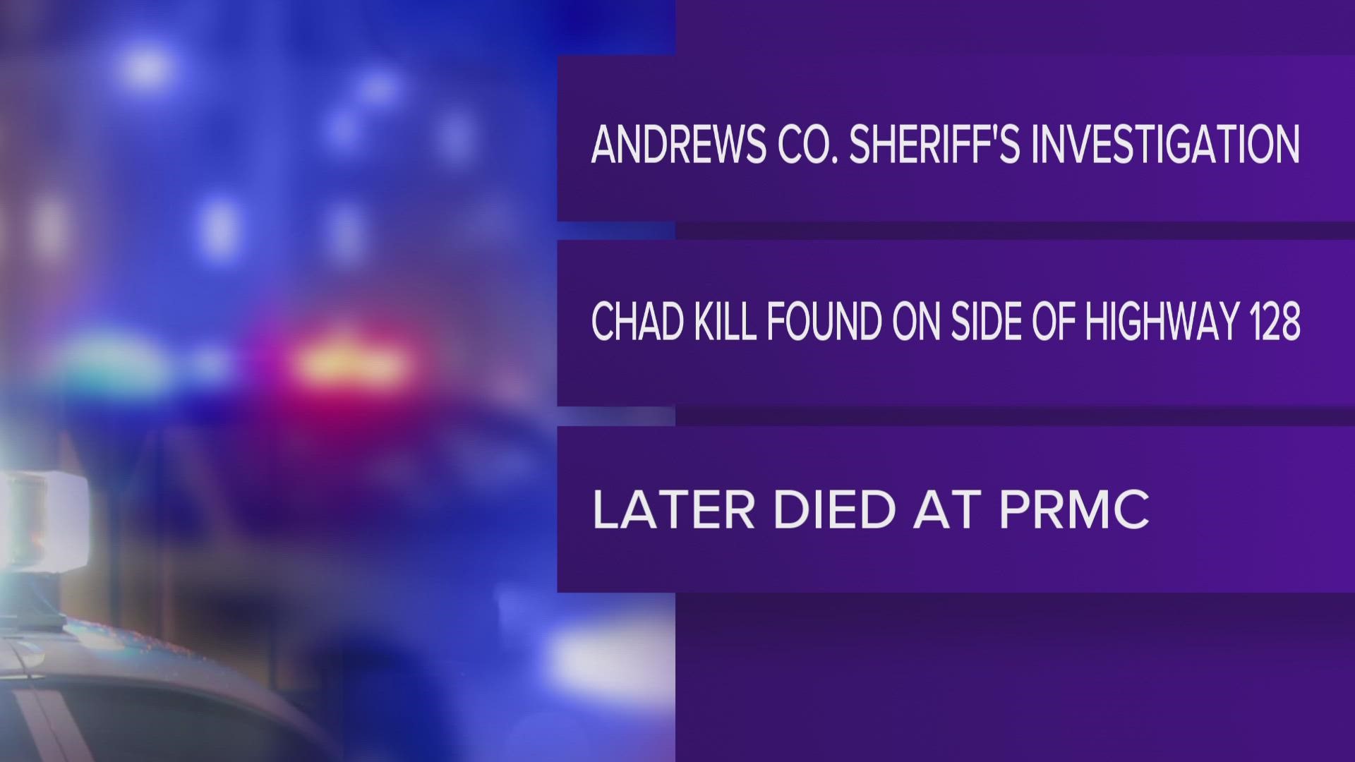 Andrews County Sheriff Deputies find weakened male body on Highway 128