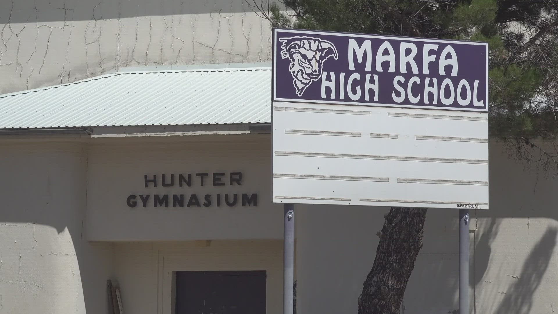 Great Depression Era gym has been damaged by weather and time.