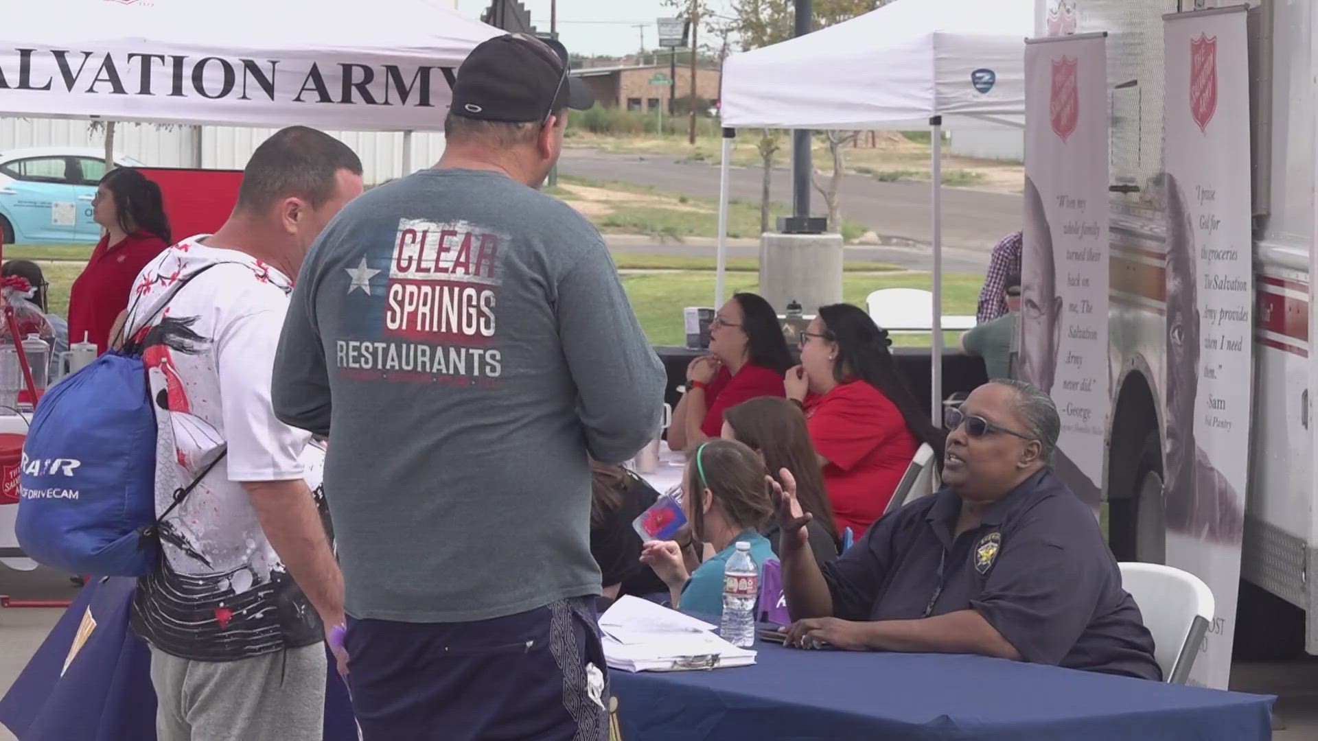 The resource fair brings various local non-profits together to help the homeless in the Midland community.