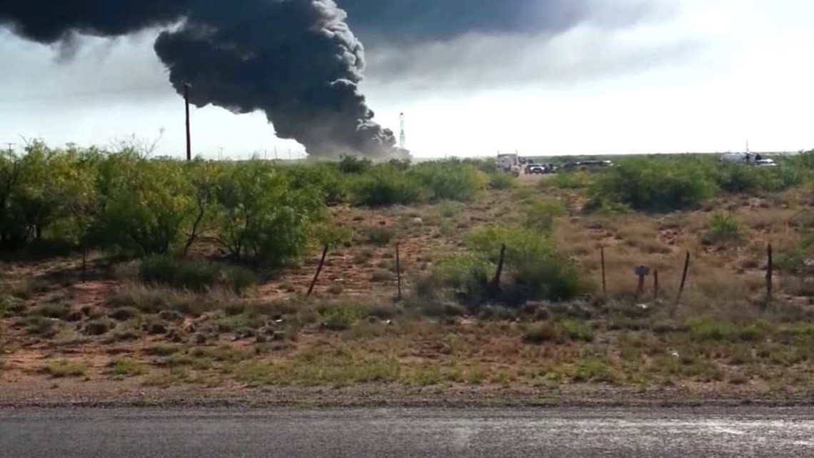 Thick Black Smoke Fills The Sky Near Wickett | newswest9.com