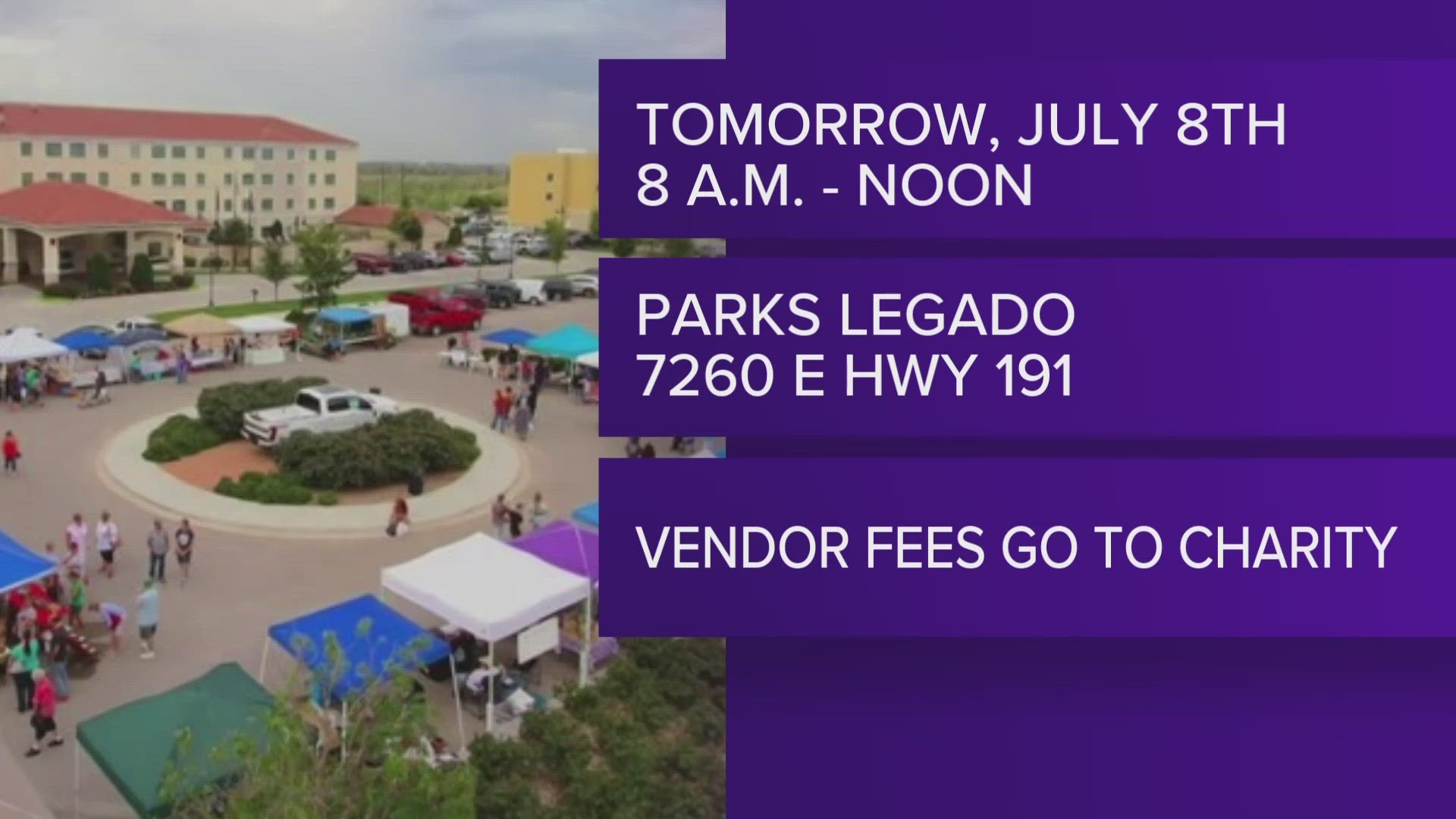 This will be an area in the Parks Legado Farmers Market where young entrepreneurs will show off their creations.