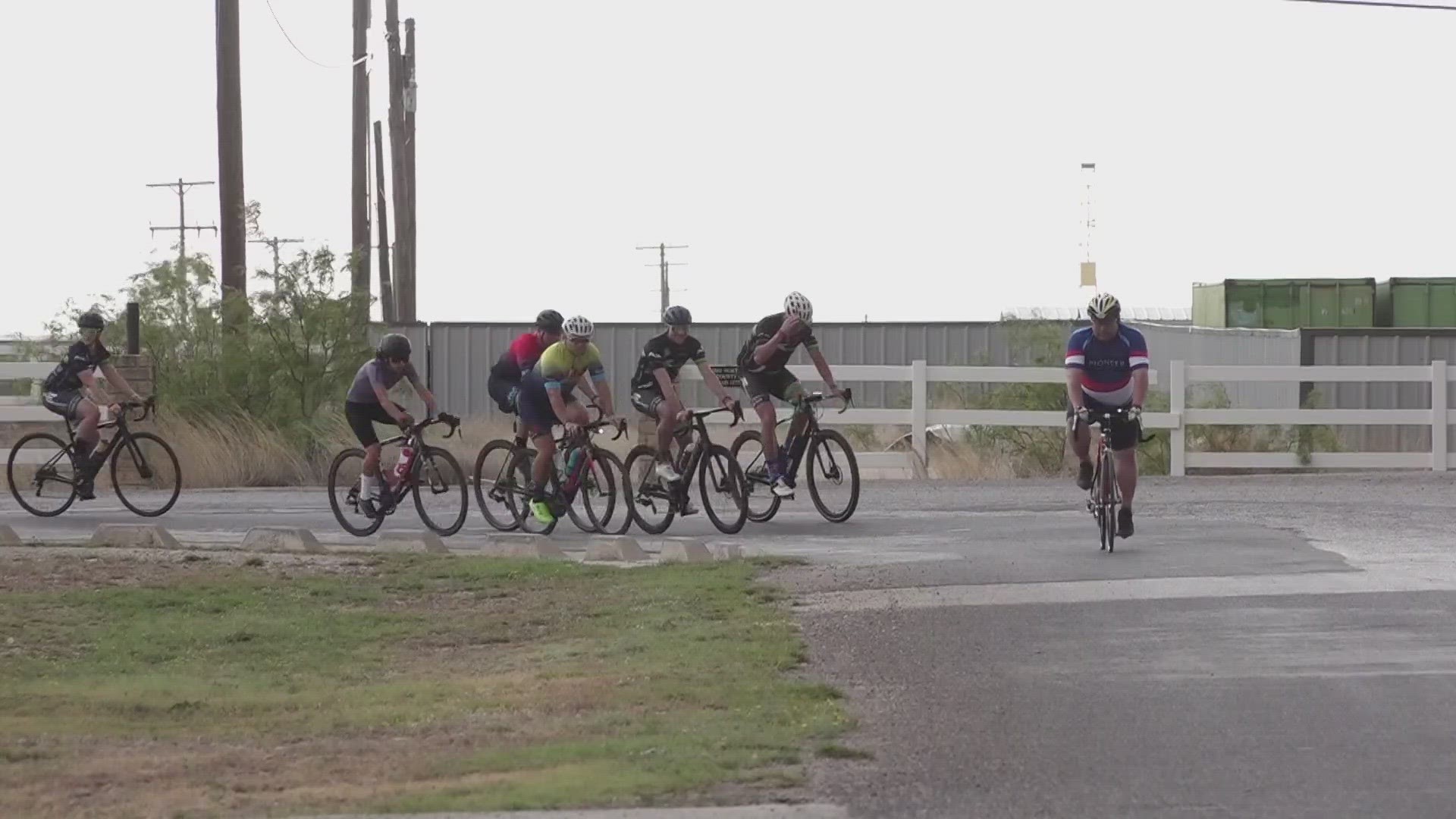 The group set out to pedal for 12 miles on Hwy 191 and Hwy 158 at a speed no faster than 12 miles per hour.