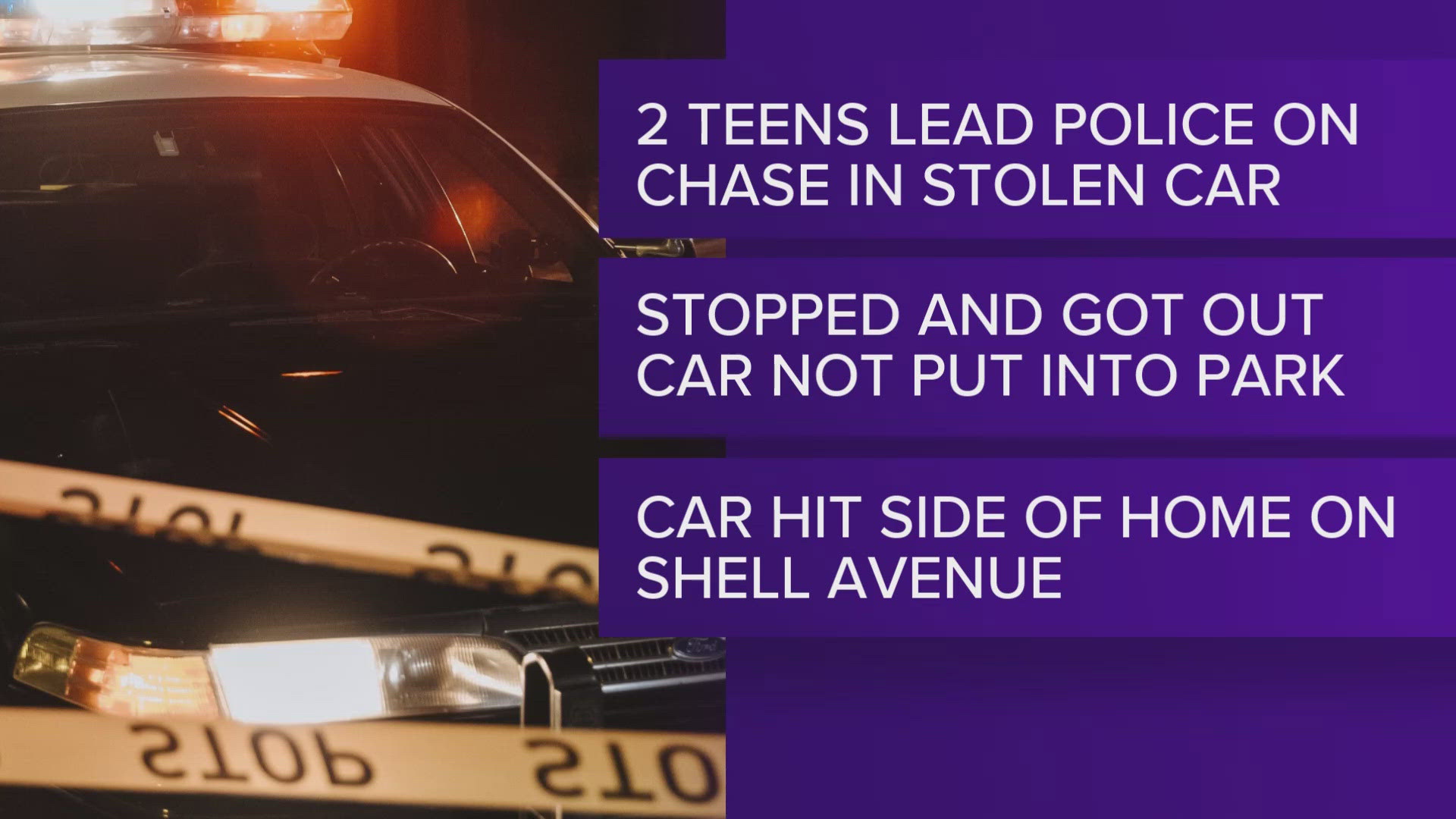 Two arrested after reported stolen car pursuit ends in home crash ...