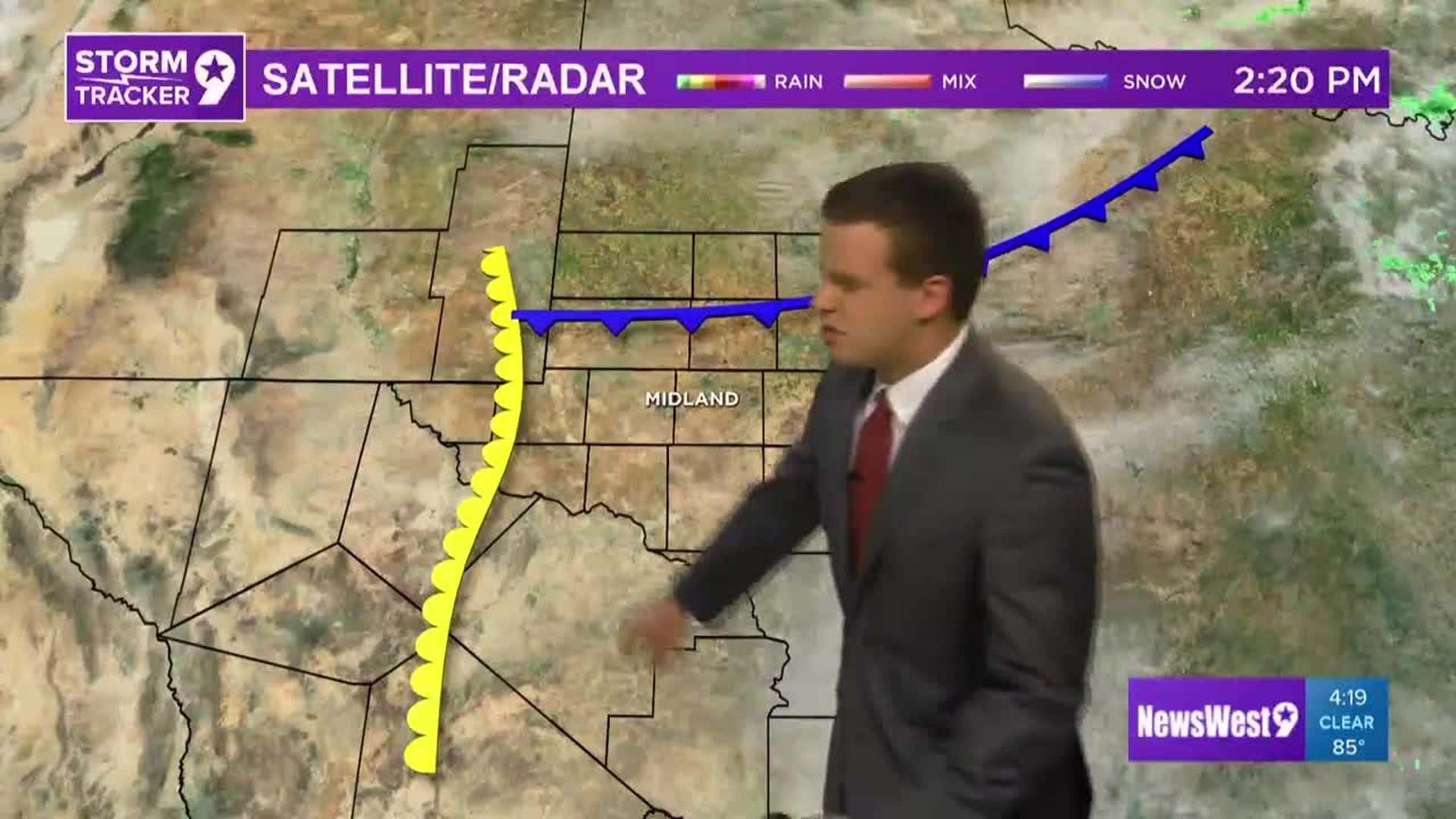 Staying warm with a slight chance of rain