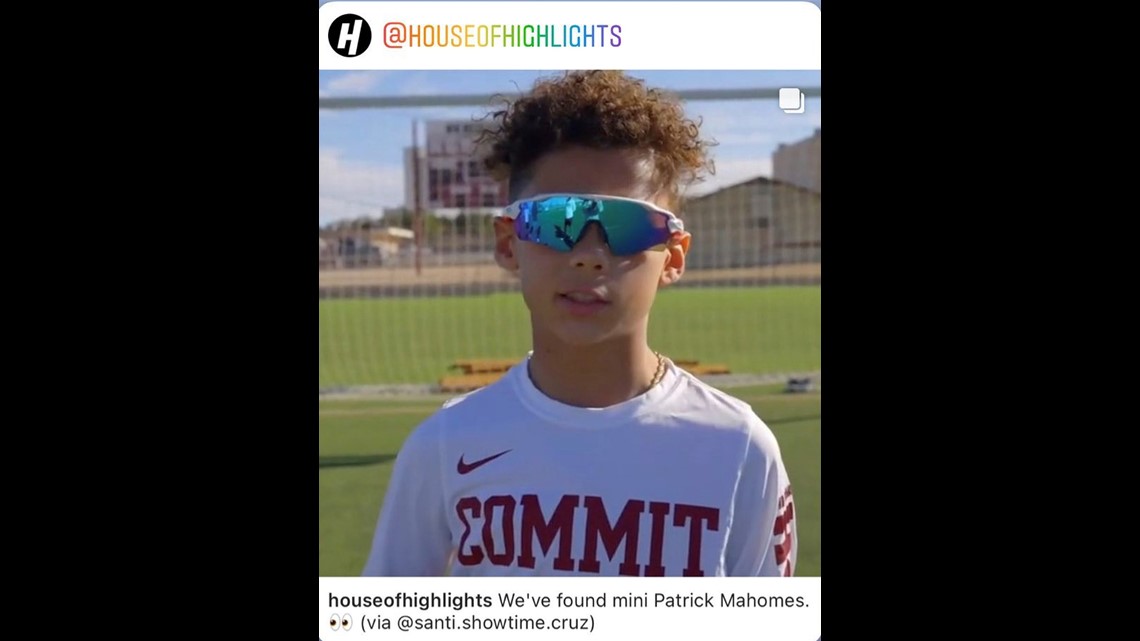 6-year-old Mahomes mini-me goes viral