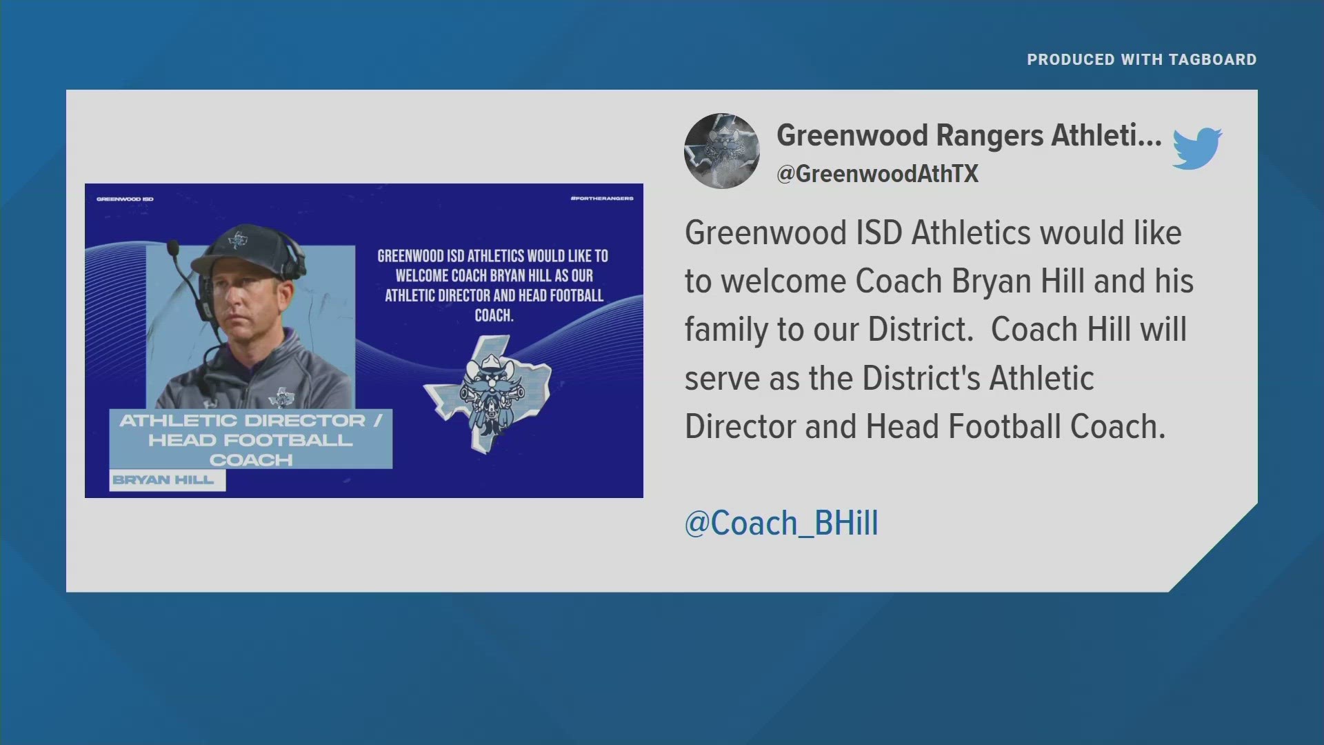 Former Abilene Wylie defensive coordinator named new Greenwood head football coach and athletic director.
