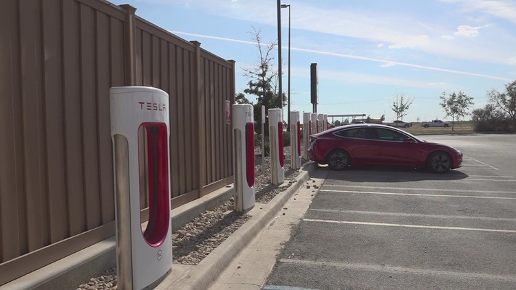 Tesla charging station being built in Big Spring to be completed in November