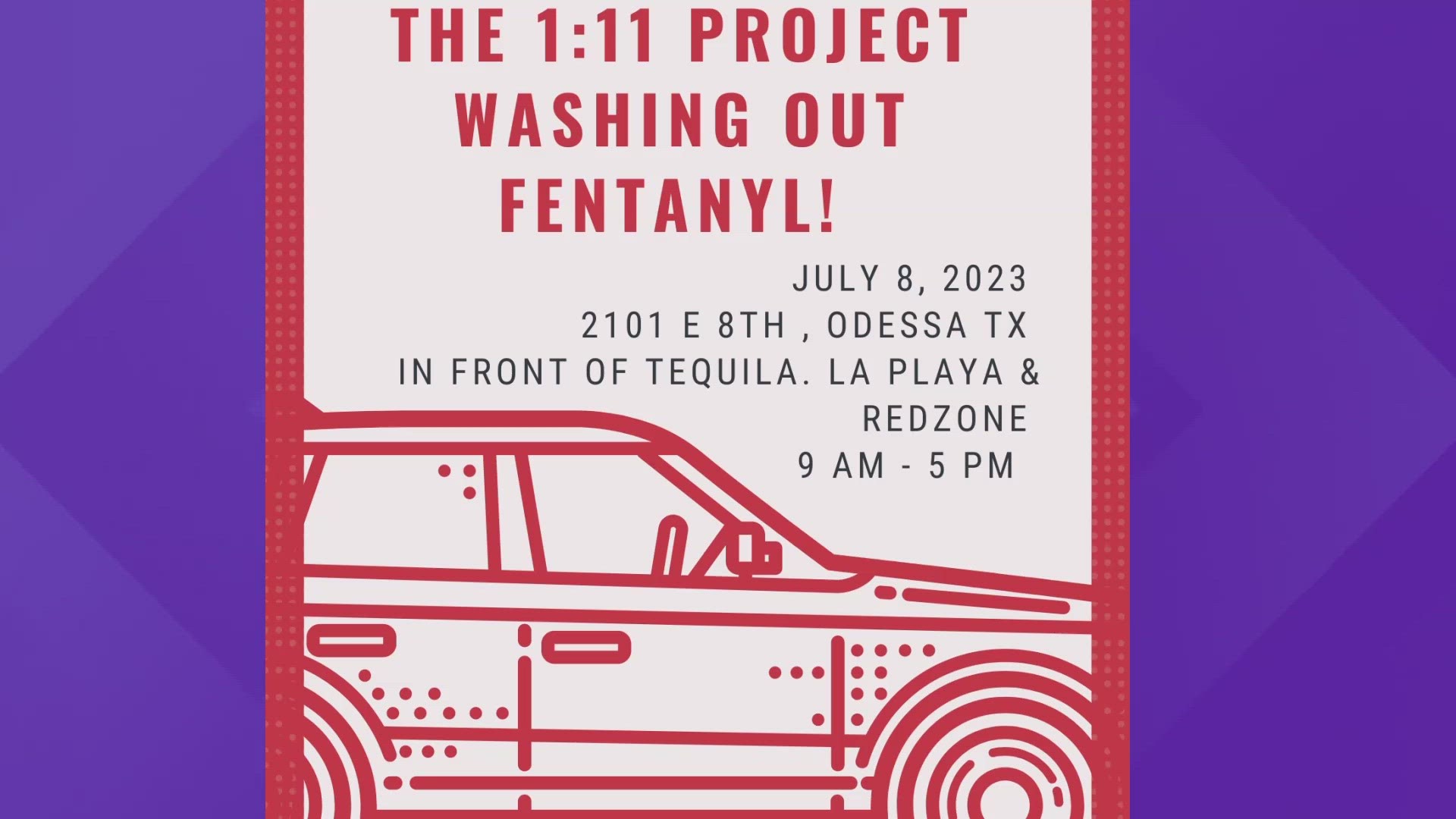 The event will be on July 8 from 9:00 a.m. to 5:00 p.m. at 2101 E. 8th Street.