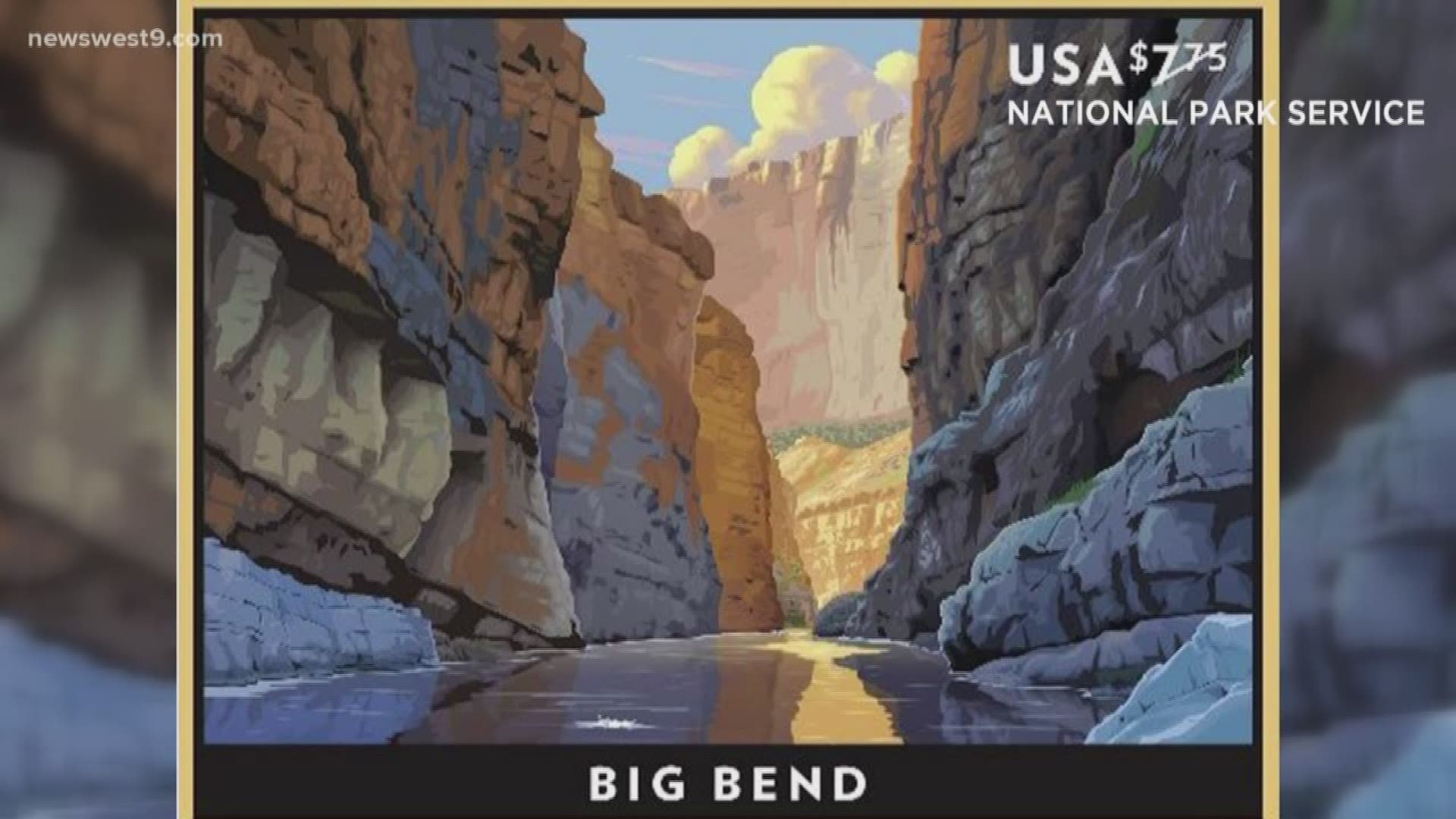 The new priority stamp illustrates the beauty of Big Bend's mountain, desert and river terrains.