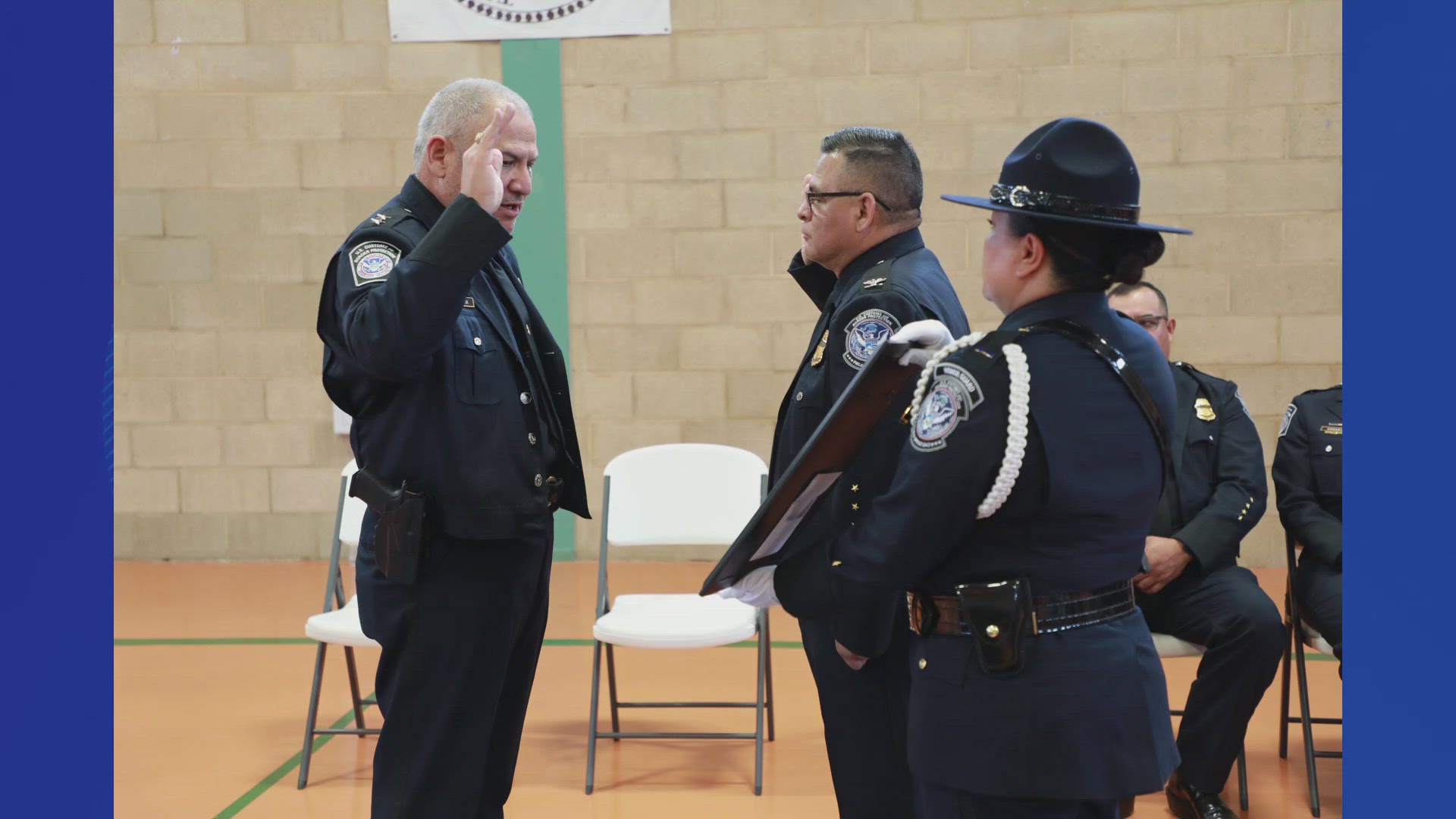 Benito Reyes Jr. was sworn into office on Thursday at a Customs and Border Protection change of command ceremony.