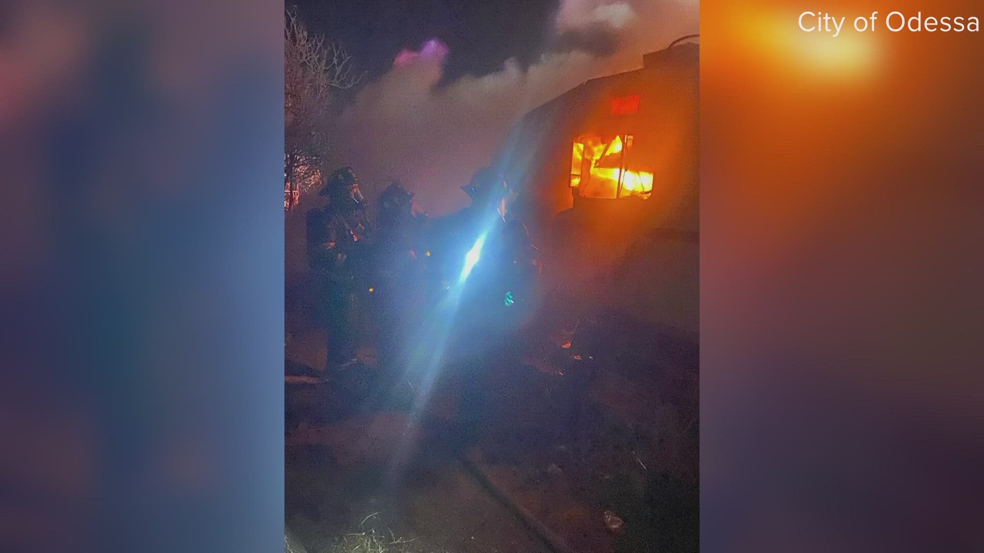 A 19-year-old man sustained severe burns in Odessa after a fire occurred in the 9400 block of W. Westridge Dr. City of Odessa has "no word" on how the fire started.