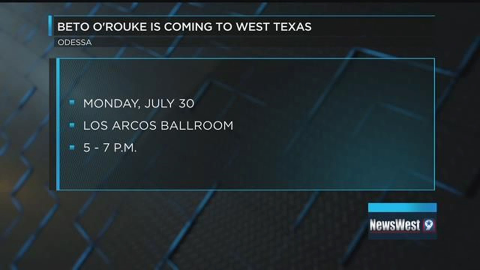 Senate Candidate Beto O’Rourke Holds Town Hall in Odessa
